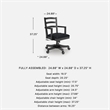 Signature Design by Ashley Correnza Home Office Desk Chair in Black