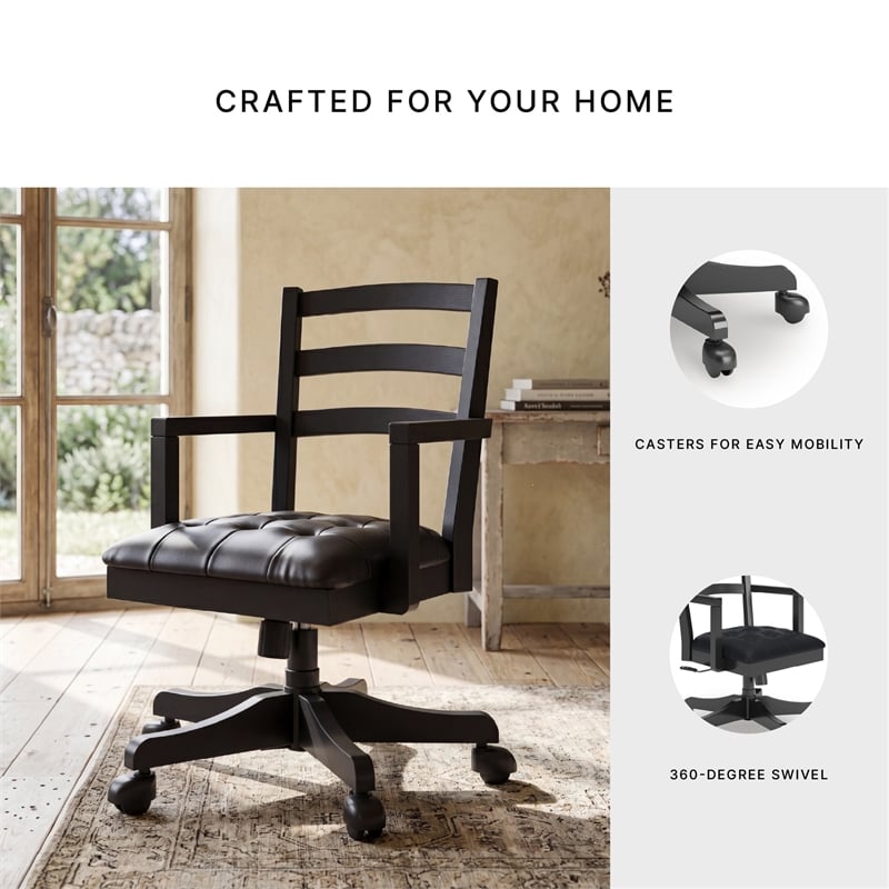Signature Design by Ashley Correnza Home Office Desk Chair in Black