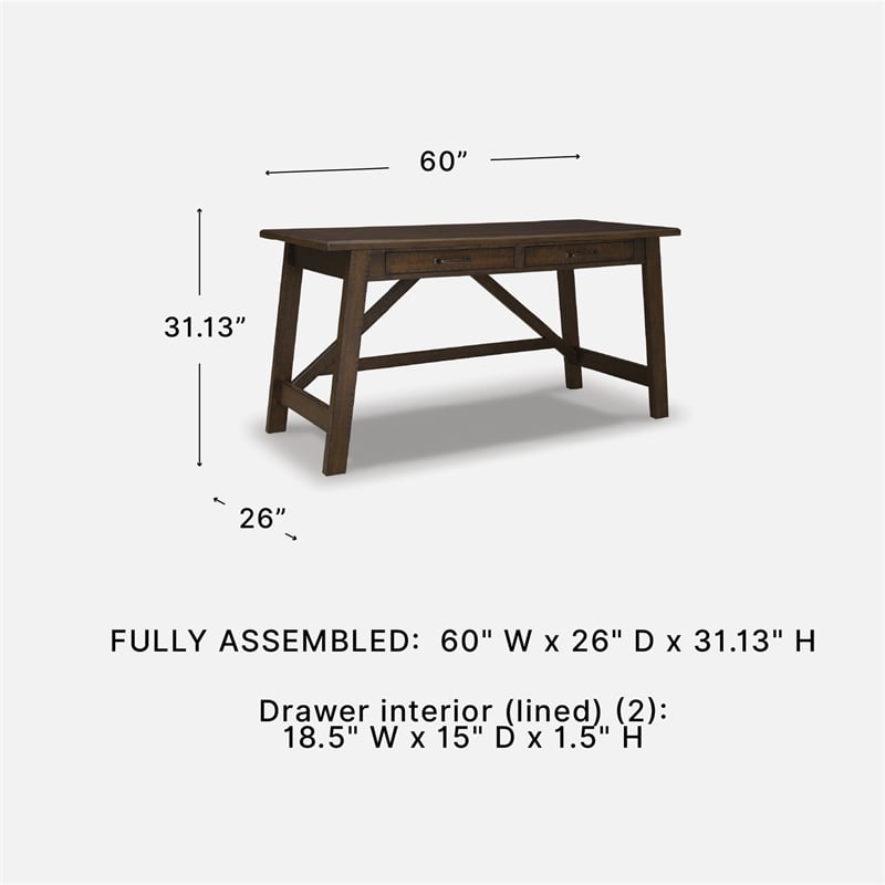 Signature Design by Ashley Dunmere Home Office Desk in Brown