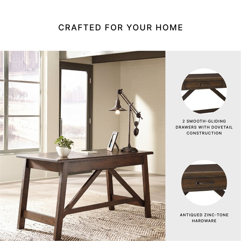 Signature Design by Ashley Dunmere Home Office Desk in Brown