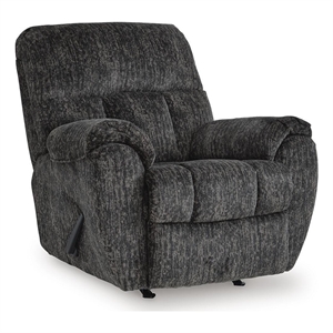 Signature Design by Ashley Temble Row Recliner in Gunmetal