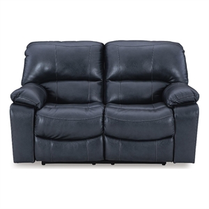Signature Design by Ashley Carrington Elm Power Reclining Loveseat in Ocean