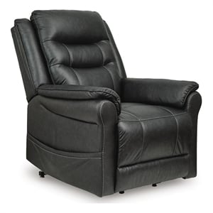 Signature Design by Ashley Ellington Rae Power Lift Recliner in Black