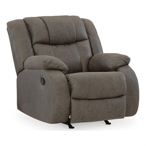 Signature Design by Ashley Trowbridge Lane Recliner in Gunmetal