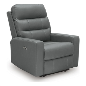 Signature Design by Ashley Thornevale Power Recliner in Gray