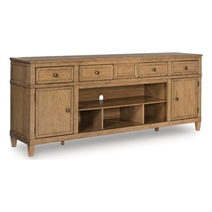 Signature Design Solberry 81&quot TV Stand for TVs up to 93&quot in Light Brown