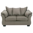 Signature Design by Ashley Darcy Fabric Loveseat in Cobblestone