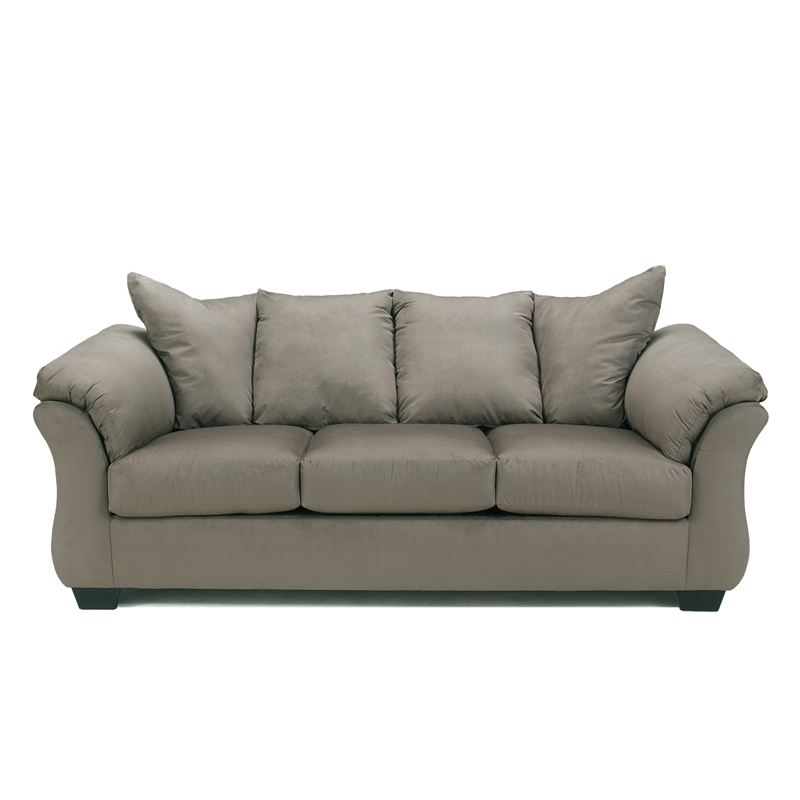 Signature Design by Ashley Darcy Fabric Sofa in Cobblestone