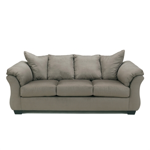 Signature Design by Ashley Darcy Fabric Sofa in Cobblestone