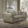 Signature Design by Ashley Darcy Fabric Sofa in Cobblestone