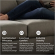 Signature Design by Ashley Darcy Fabric Sofa in Cobblestone