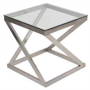ashley furniture coylin end table in brushed nickel