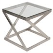 Ashley Furniture Coylin End Table in Brushed Nickel