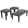 Ashley Furniture Maysville 3 Piece Occasional Table Set in Black