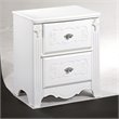Signature Design by Ashley Exquisite 2-Drawer Nightstand in White