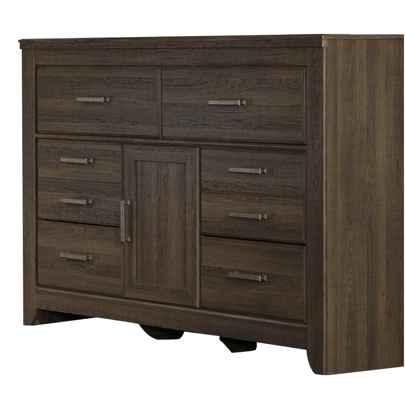 Ashley Furniture Furniture Juararo 6 Drawer Dresser in Mocha