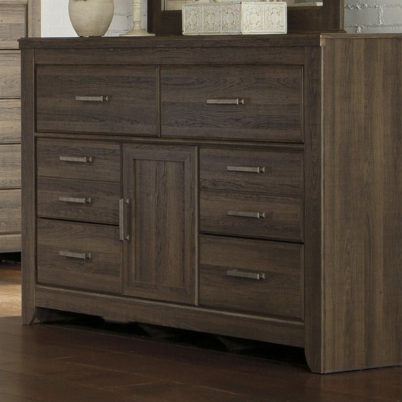 Ashley Furniture Juararo 6 Drawer Dresser in Mocha - B251-31