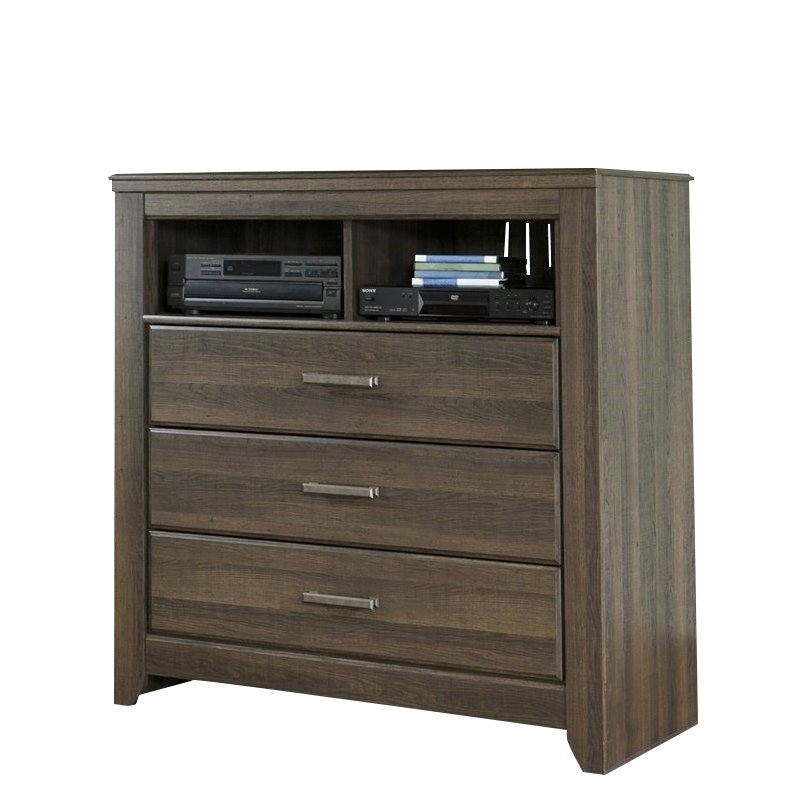 Signature Design by Ashley Juararo Panel Bed in Dark Brown B251PABMKIT
