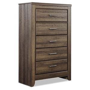 Signature Design by Ashley Juararo 5-Drawer Chest in Dark Brown