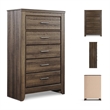 Signature Design by Ashley Juararo 5-Drawer Chest in Dark Brown