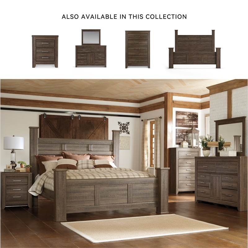 Signature Design by Ashley Juararo 2-Drawer Nightstand in Dark Brown