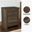 Signature Design by Ashley Juararo 2-Drawer Nightstand in Dark Brown