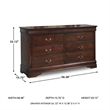 Signature Design by Ashley Alisdair 6-Drawer Double Dresser in Brown