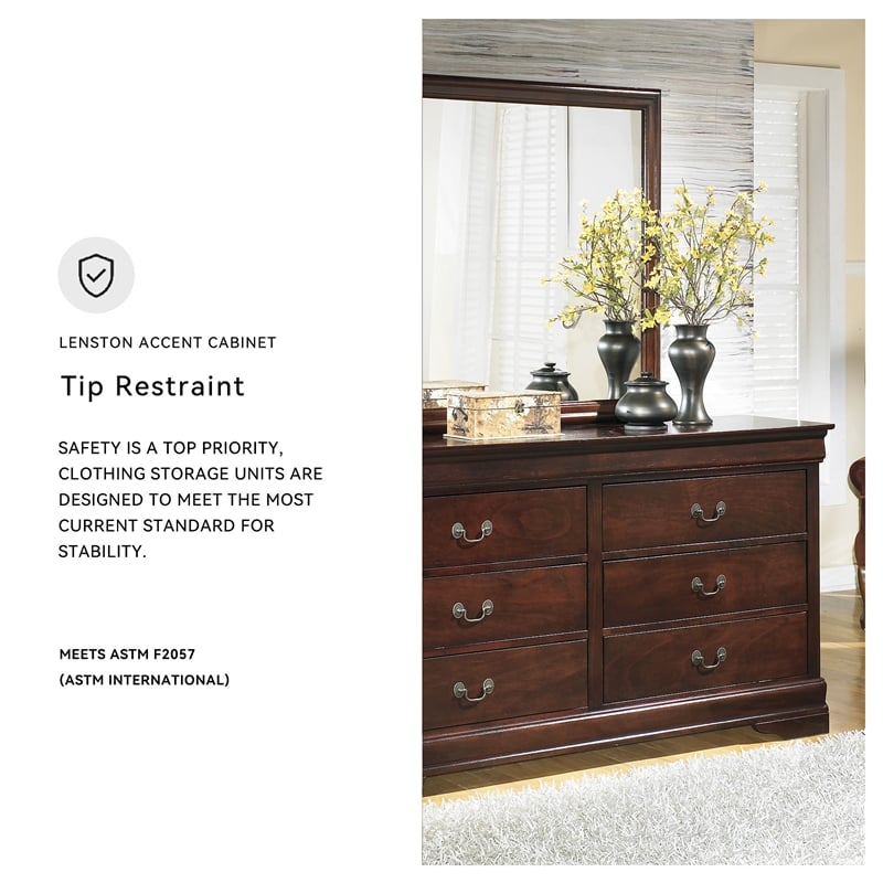 Signature Design by Ashley Alisdair 6-Drawer Double Dresser in Brown