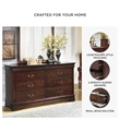 Signature Design by Ashley Alisdair 6-Drawer Double Dresser in Brown
