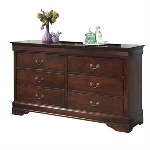 signature design by ashley alisdair 6-drawer double dresser in brown