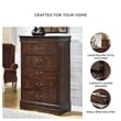 Signature Design by Ashley Alisdair 5-Drawer Chest in Warm Dark Brown