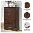Signature Design by Ashley Alisdair 5-Drawer Chest in Warm Dark Brown