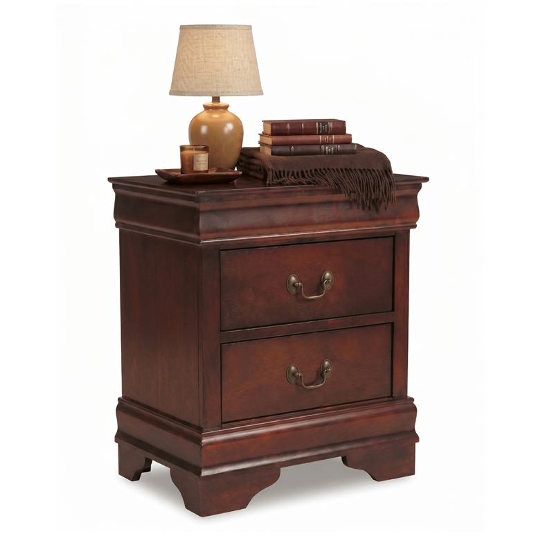 Signature Design by Ashley Alisdair 2-Drawer Nightstand in Dark Brown