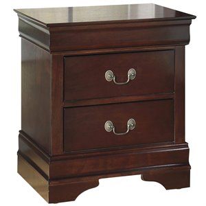 signature design by ashley alisdair 2-drawer nightstand in dark brown
