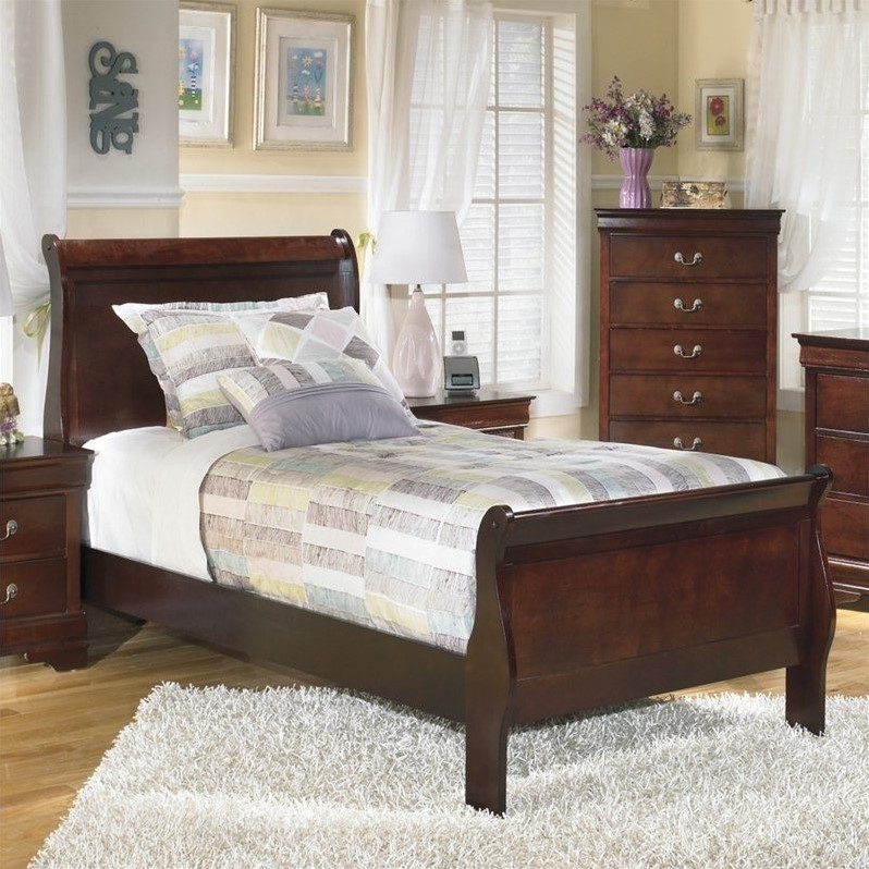 signature designashley furniture alisdair sleigh bed in warm