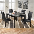 Signature Design by Ashley Maysville 5 Piece Square Counter Table Set in Black