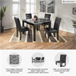 Signature Design by Ashley Maysville 5 Piece Square Counter Table Set in Black