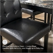 Signature Design by Ashley Maysville 5 Piece Square Counter Table Set in Black
