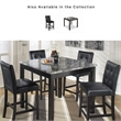 Signature Design by Ashley Maysville 5 Piece Square Counter Table Set in Black