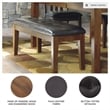 Signature Design by Ashley Ralene Dining Room Bench in Medium Brown