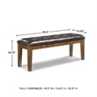 Signature Design by Ashley Ralene Dining Room Bench in Medium Brown