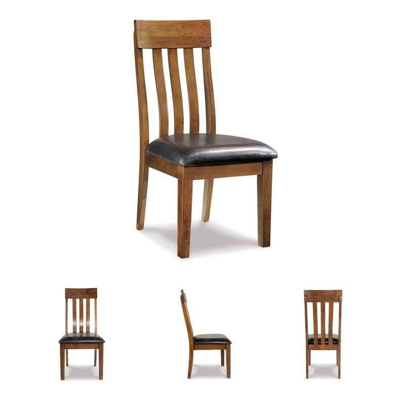 Ashley Furniture Ralene Upholstered Dining Chair in Medium Brown