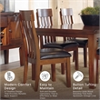 Ashley Furniture Ralene Upholstered Dining Chair in Medium Brown