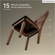 Ashley Furniture Ralene Upholstered Dining Chair in Medium Brown