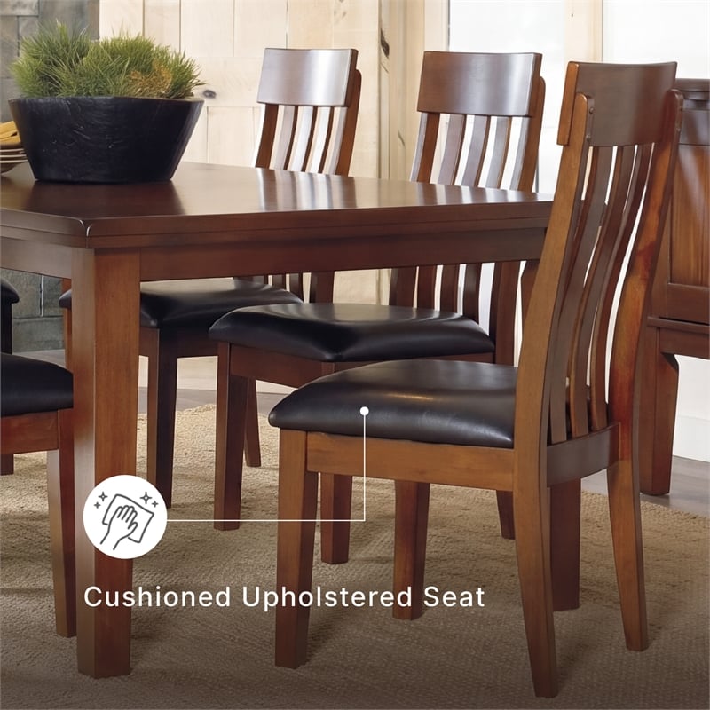 Ashley Furniture Ralene Upholstered Dining Chair in Medium Brown