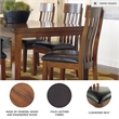 Ashley Furniture Ralene Upholstered Dining Chair in Medium Brown