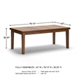 Signature Design by Ashley Ralene Butterfly Dining Table in Medium Brown