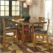 Ashley Furniture Ralene Wood Extension Counter Height Table in Brown
