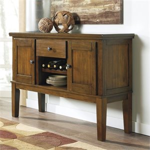 Ashley Furniture Buffet Tables Sideboards Ashley Furniture Ralene Dining Room Server In Medium Brown
