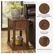 Signature Design by Ashley Furniture Breegin 1 Drawer End Table in Cherry